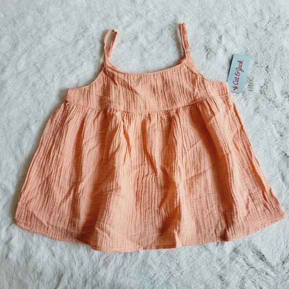 Cat & Jack, Girls' Gauze Shirt, 3KIDG-T - Picture 2 of 4